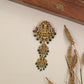Antique Lakshmi Billes With Three Sculpted Goddess Panels