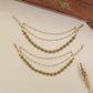 Floral Antique Mati With Ornamental Connectors And Multiple Pearl Chains