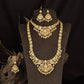 Heritage Lakshmi Jewellery Set With Two Necklace Styles And Pendant & Tikka Details