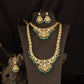 Heritage Lakshmi Jewellery Set With Two Necklace Styles And Pendant & Tikka Details