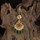 Antique Tikka With Floral Scrollwork And Ornamental Pendant