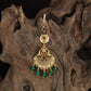 Antique Tikka With Floral Scrollwork And Ornamental Pendant