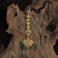Classical Tikka With Ornamental Floral Links And Decorative Pendant