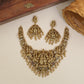 Grand Rama Sita Necklace With Intricate Pendant Frame And Sculpted Details