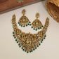 Grand Rama Sita Necklace With Intricate Pendant Frame And Sculpted Details