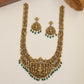 Antique Long Haara With Lakshmi Centre And Elephant Detailing