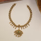 Classical Necklace Featuring Repeating Floral Sections And Hanging Elements