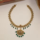 Classical Necklace Featuring Repeating Floral Sections And Hanging Elements