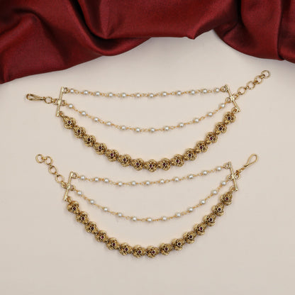 Antique Rosette Mati with Delicate Connectors