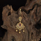 Antique Tikka With Ornate Teardrop Centre And Sculpted Floral Frame