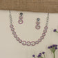 Rhodium Necklace Set with Circular & Spiral Links