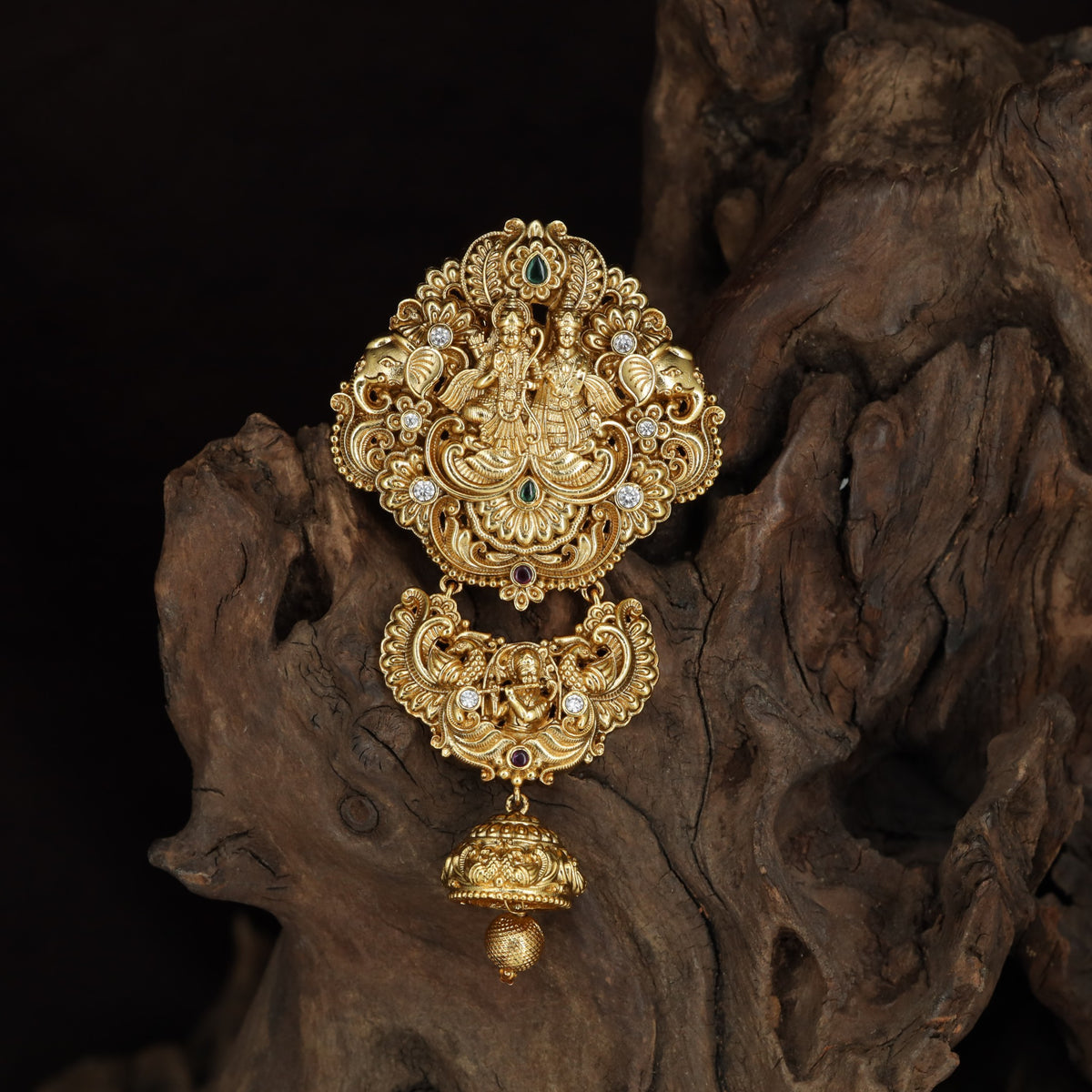 Antique Jade Bille with Rama Sita & Krishna Motifs
