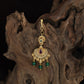 Antique Tikka With Ornate Teardrop Centre And Sculpted Floral Frame