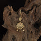 Antique Tikka With Ornate Teardrop Centre And Sculpted Floral Frame