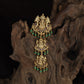 Antique Lakshmi Jade Bille with Triple Deity Panels & Temple Detailing