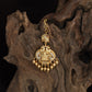 Antique Lakshmi Tikka with Circular Links & Drop Fringe