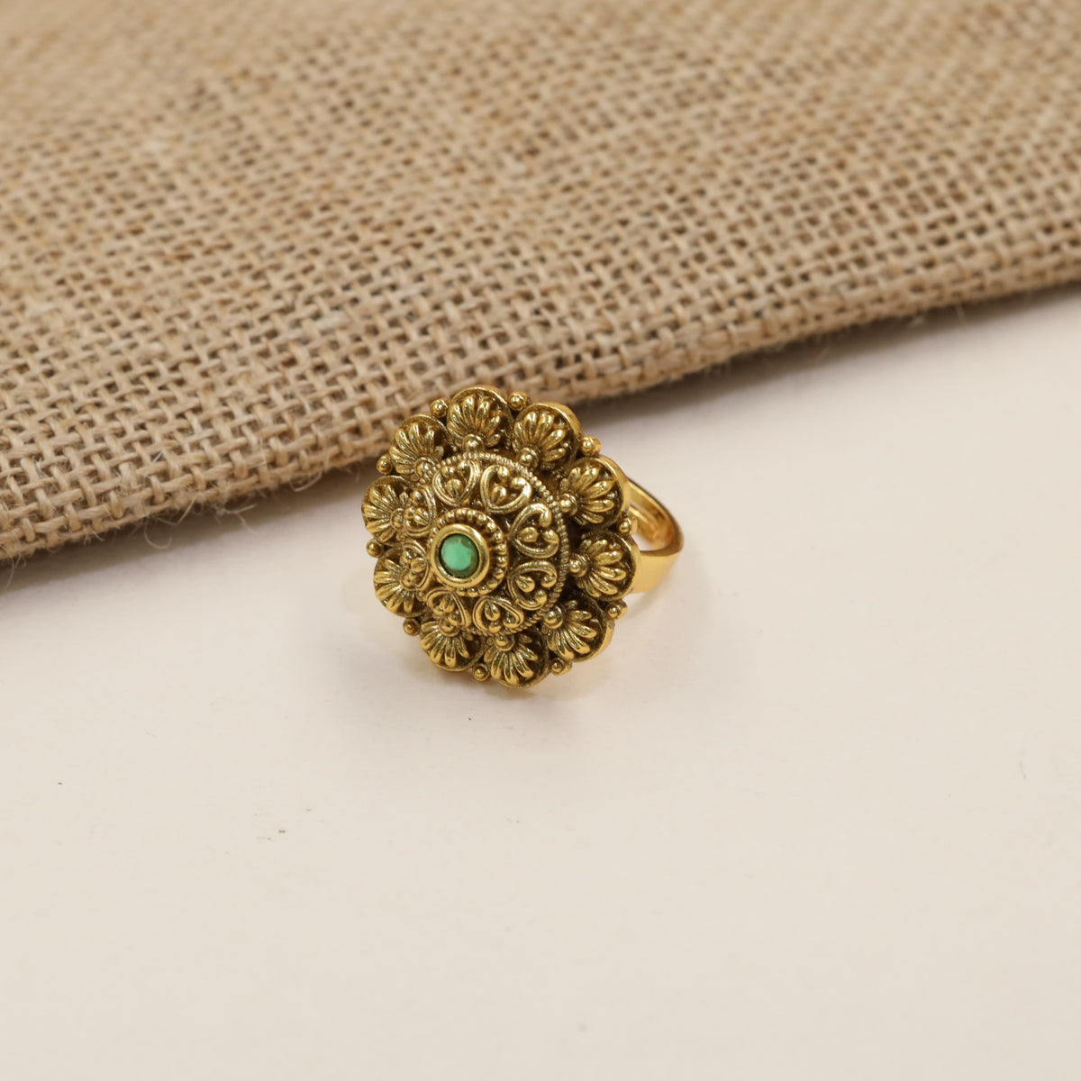 Antique Floral Rosette Ring