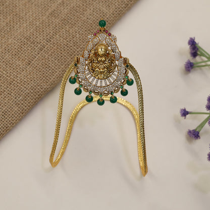 Antique Vanki with Sculpted Centre & Bead Drops