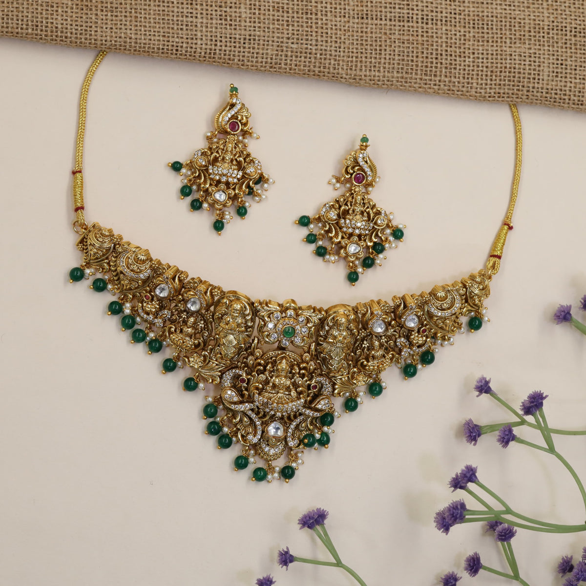 Antique Lakshmi Temple Choker