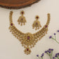 Antique Floral Necklace & Earrings with Leaf Motifs