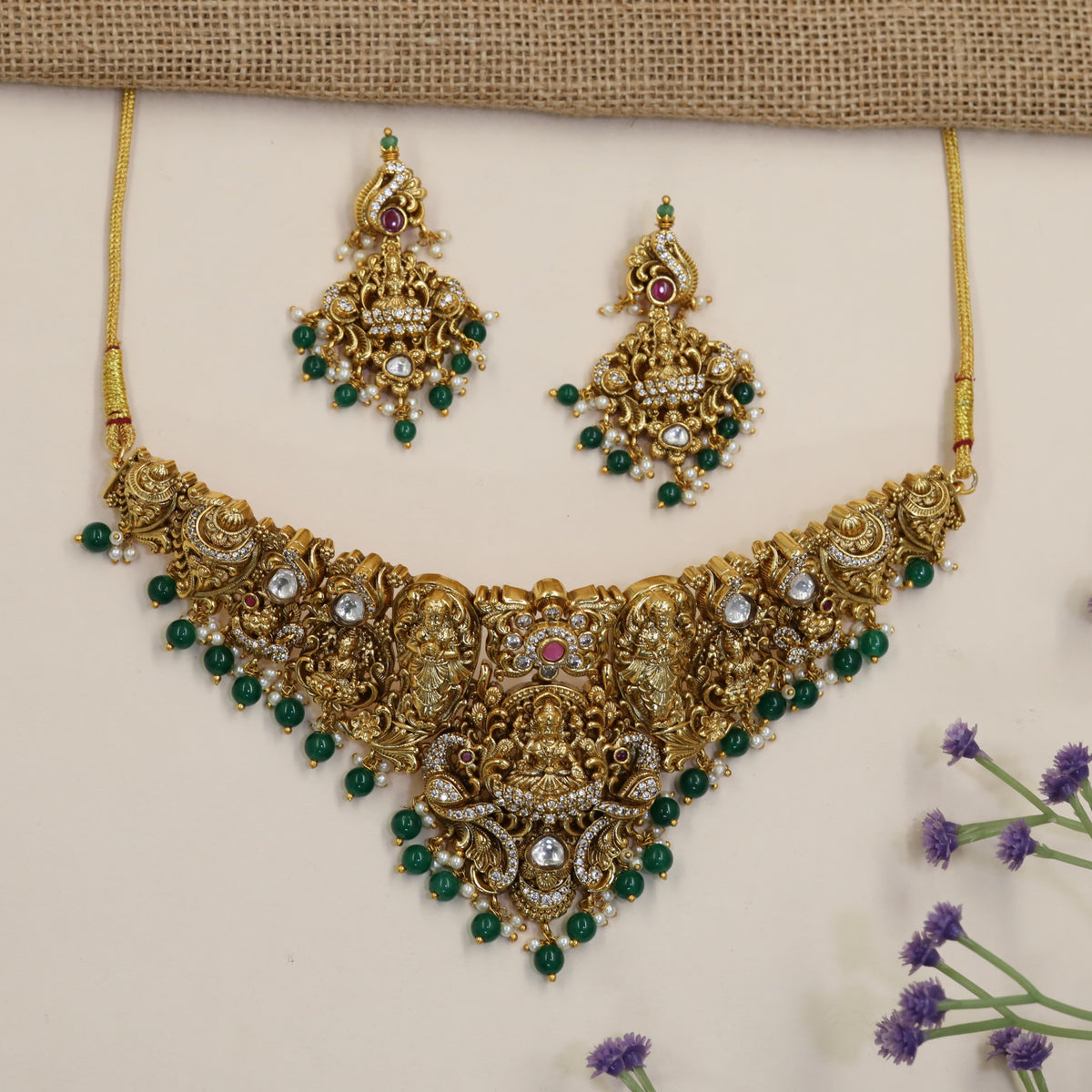 Antique Lakshmi Temple Choker