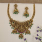 Antique Lakshmi Necklace with Jhumka Drops
