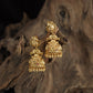 Antique Peacock Jumka with Bead Fringe