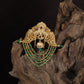 Antique Jade Bille with Peacock Motifs & Pearl Strands