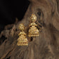 Antique Peacock Jumka with Bead Fringe