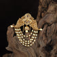 Antique Jade Bille with Peacock Motifs & Pearl Strands