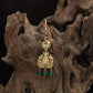 Antique Lakshmi Tikka with Lotus Motif