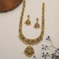 Antique Lakshmi Long Haara & Earrings with Temple Motifs