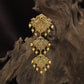 Antique Jade Bille with Floral Panels & Bead Drops
