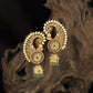 Antique Cuff Jhumka with Floral Motifs & Pearls