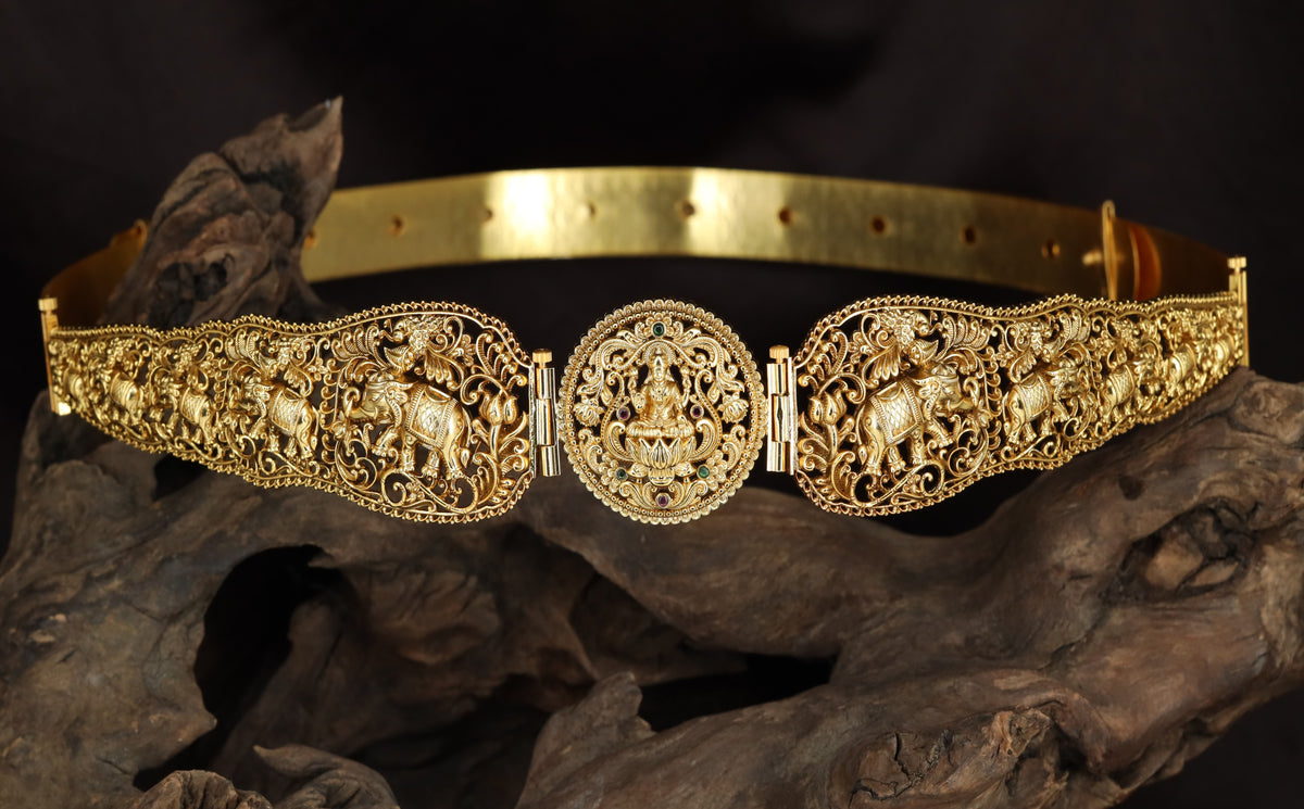 Antique Dabu with Lakshmi & Elephant Motifs