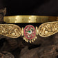 Antique Peacock Dabu with Central Medallion
