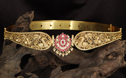 Antique Swan Dabu with Central Medallion