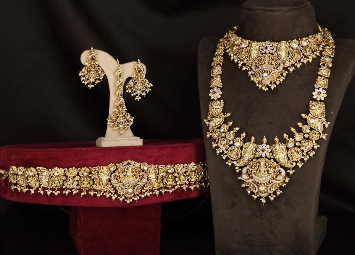 Traditional Lakshmi Bridal Combo Set