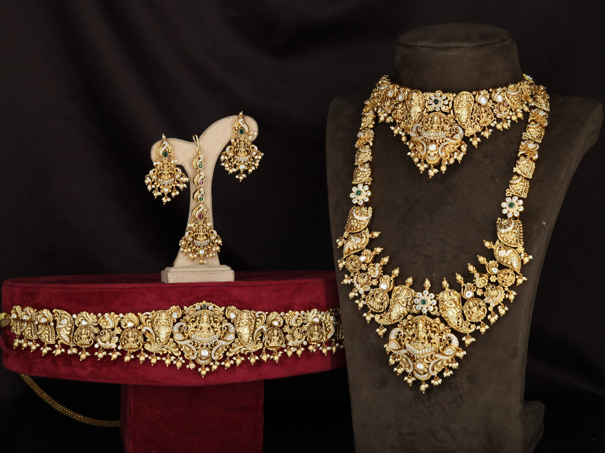 Traditional Lakshmi Bridal Combo Set
