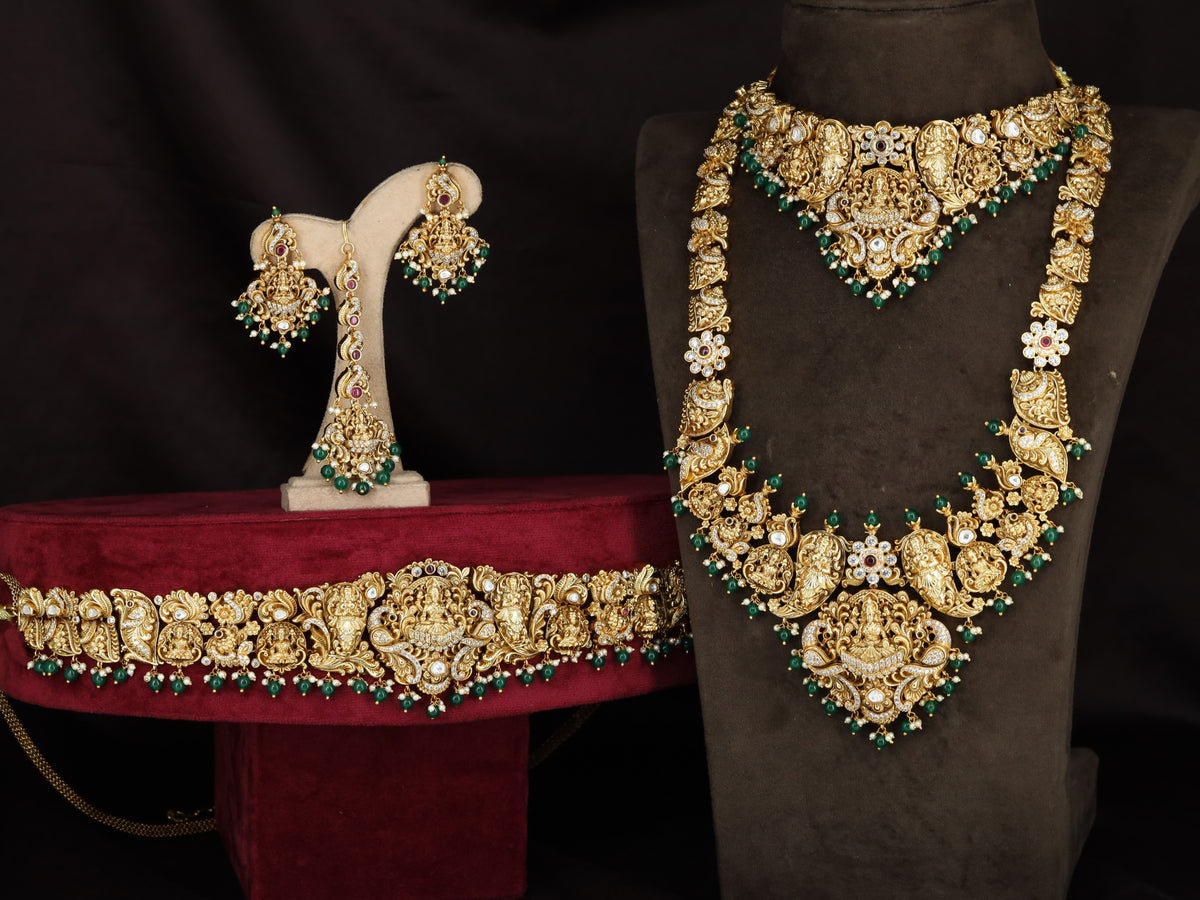Traditional Lakshmi Bridal Combo Set