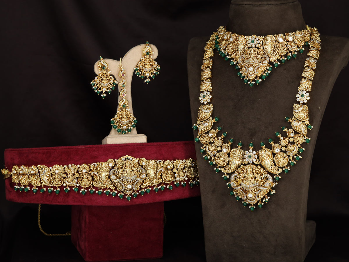 Traditional Lakshmi Bridal Combo Set