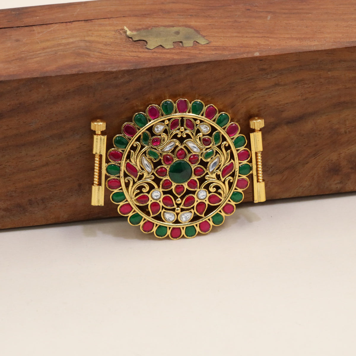 Antique Peacock Waist Belt Pendant With Intricate Detailing