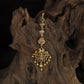 Antique Lakshmi Tikka with Lotus Motif