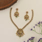 Grand Shiva Parvathi Necklace With Ornate Centrepiece And Refined Traditional Detailing