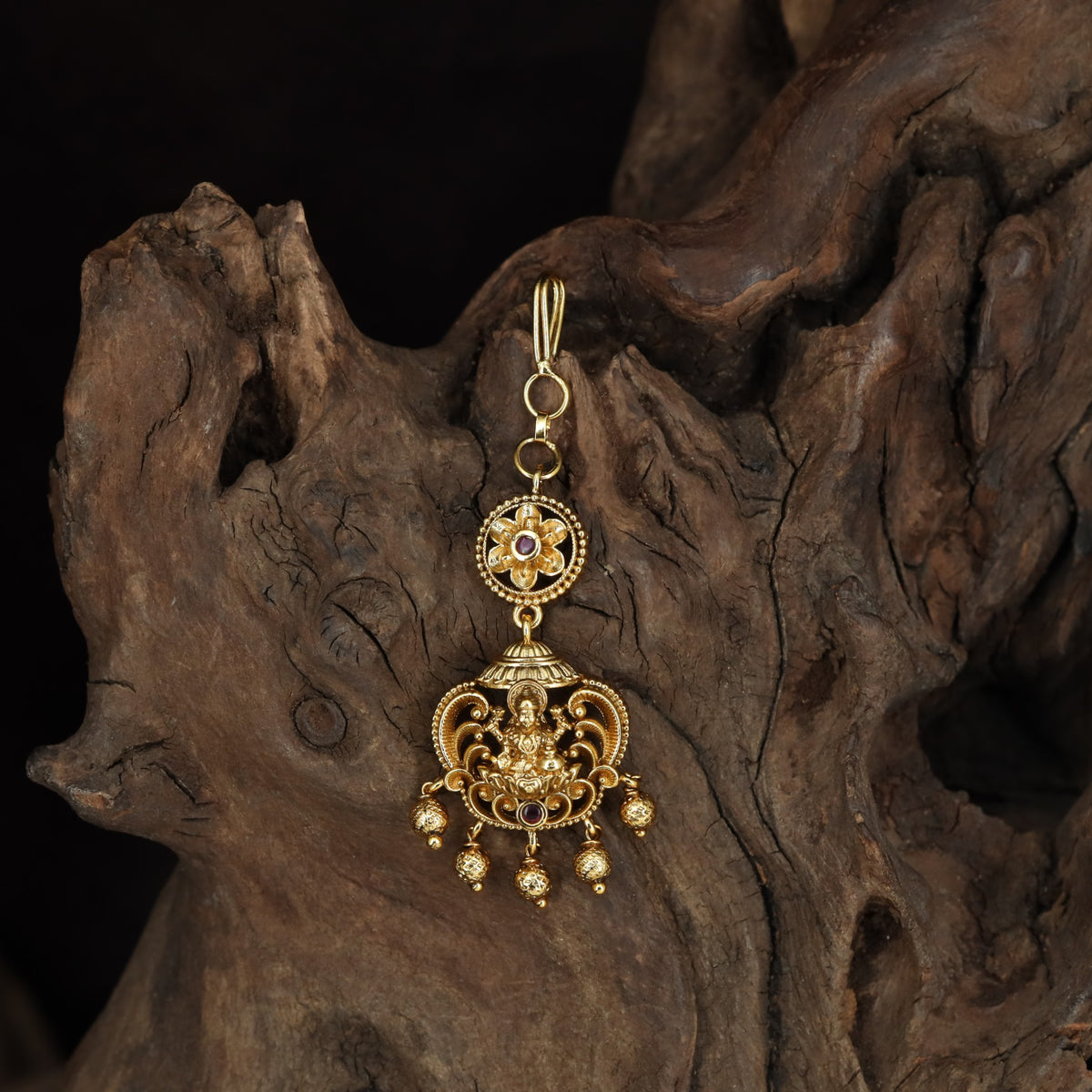 Antique Lakshmi Tikka with Floral Medallion