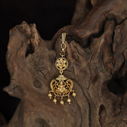 Antique Lakshmi Tikka with Floral Medallion