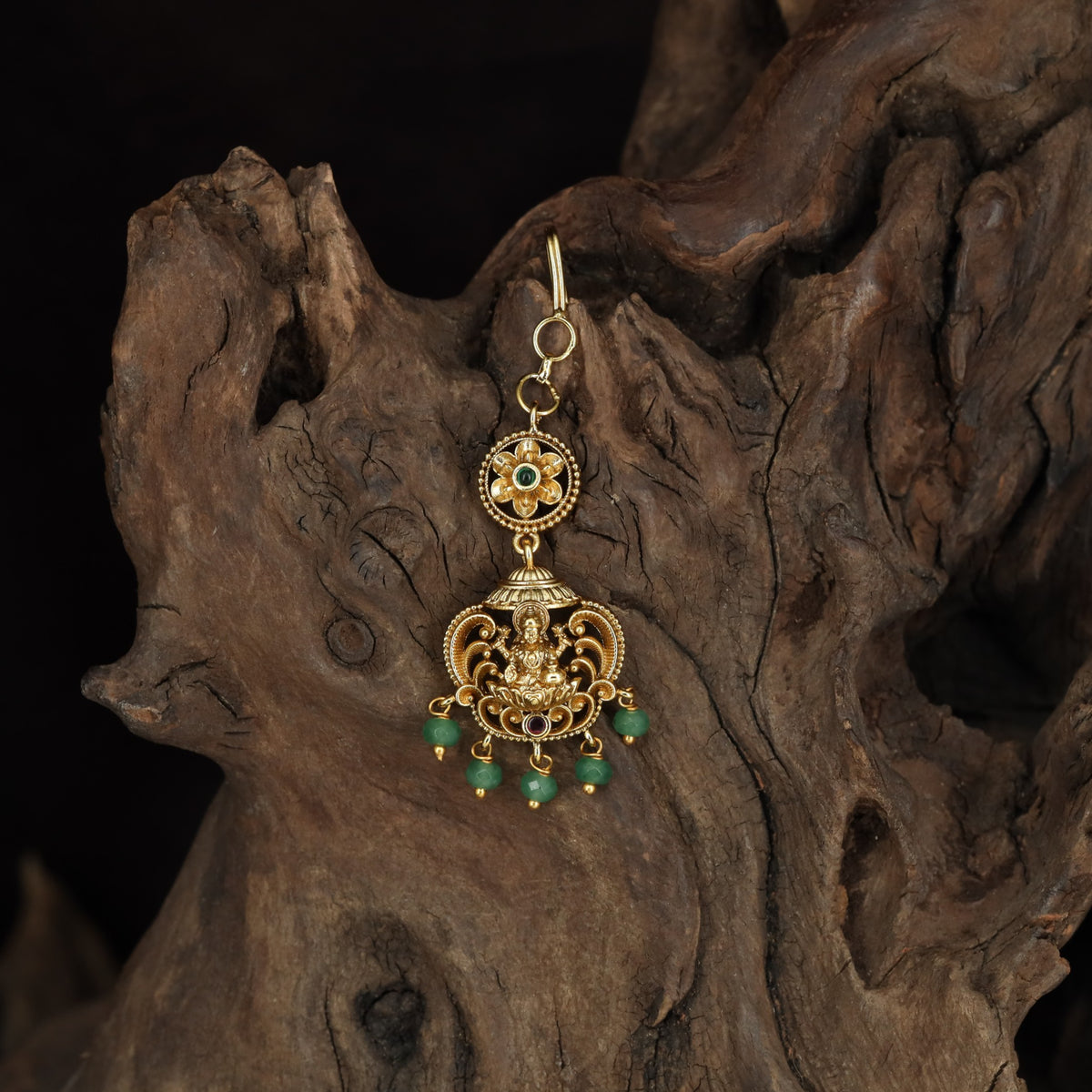 Antique Lakshmi Tikka with Floral Medallion