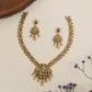 Traditional Saraswathi Devi Necklace With Elaborate Pendant And Decorative Link Details