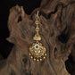 Antique Floral Tikka with Hanging Drops