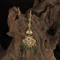 Antique Floral Tikka with Hanging Drops